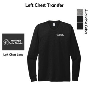 Marengo Park District Staff Allmade Tri-Blend Long Sleeve Tee
