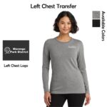 Marengo Park District Staff Ladies Allmade Tri-Blend Long Sleeve Tee