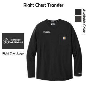 Marengo Park District Staff Carhartt Long Sleeve Pocket T-Shirt