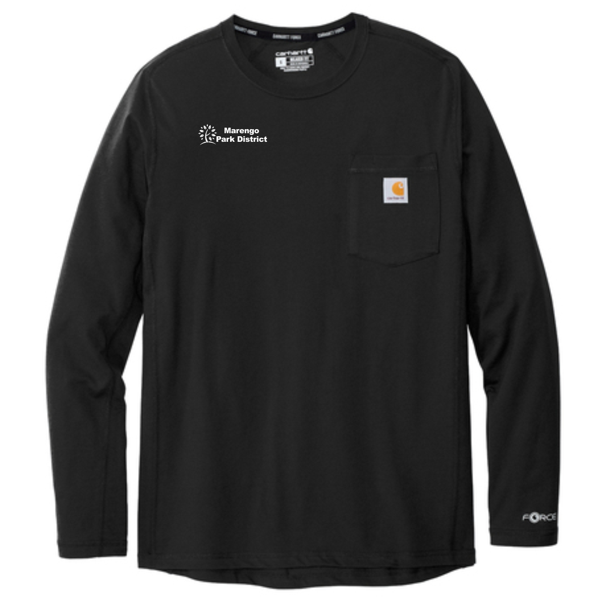 Marengo Park District Staff Carhartt Long Sleeve Pocket T-Shirt - Image 2