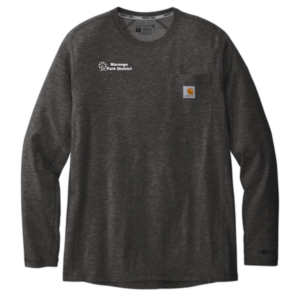 Marengo Park District Staff Carhartt Long Sleeve Pocket T-Shirt - Image 3