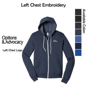 Options & Advocacy Sponge Fleece Full-Zip Hoodie