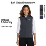 Options & Advocacy Ladies Soft Shell Vest