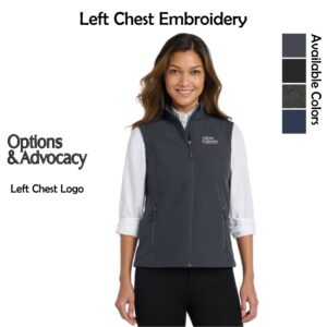 Options & Advocacy Ladies Soft Shell Vest