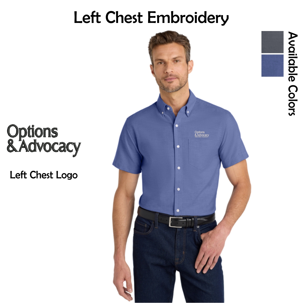 Options & Advocacy Short Sleeve Oxford Shirt