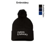 Options & Advocacy Pom-Pom Cuffed Beanie