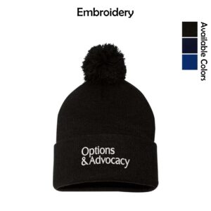 Options & Advocacy Pom-Pom Cuffed Beanie