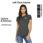 Options & Advocacy Ladies BELLA + CANVAS Slim Fit Tee