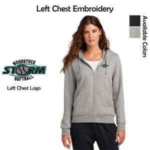 Woodstock Storm Softball Ladies Nike Full-Zip Hoodie