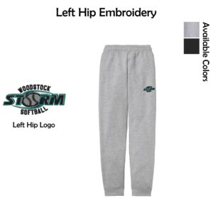 Woodstock Storm Softball Adult Fleece Jogger