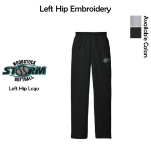 Woodstock Storm Softball Adult Sweatpants with Pockets