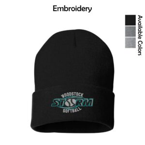 Woodstock Storm Softball Cuffed Beanie