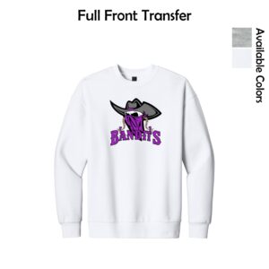 Bandits Softball Adult District Heavyweight Fleece Crew (Oversized fit)