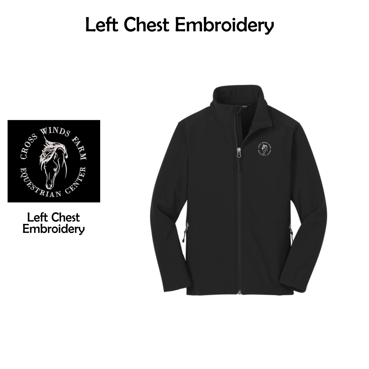 Cross Winds Farm Youth Core Soft Shell Jacket