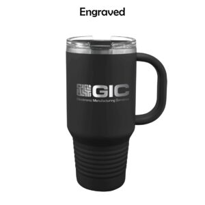 GIC Travel Mug with Snap Lid & Straw (32 oz.)