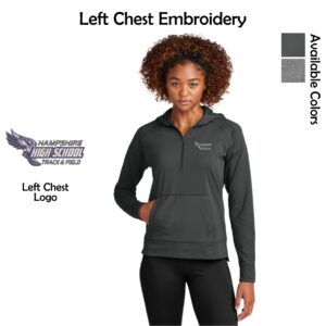 Hampshire Track & Field Ladies Stretch 1/2-Zip Hoodie