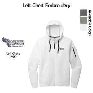 Hampshire Track & Field Nike Full-Zip Fleece Hoodie