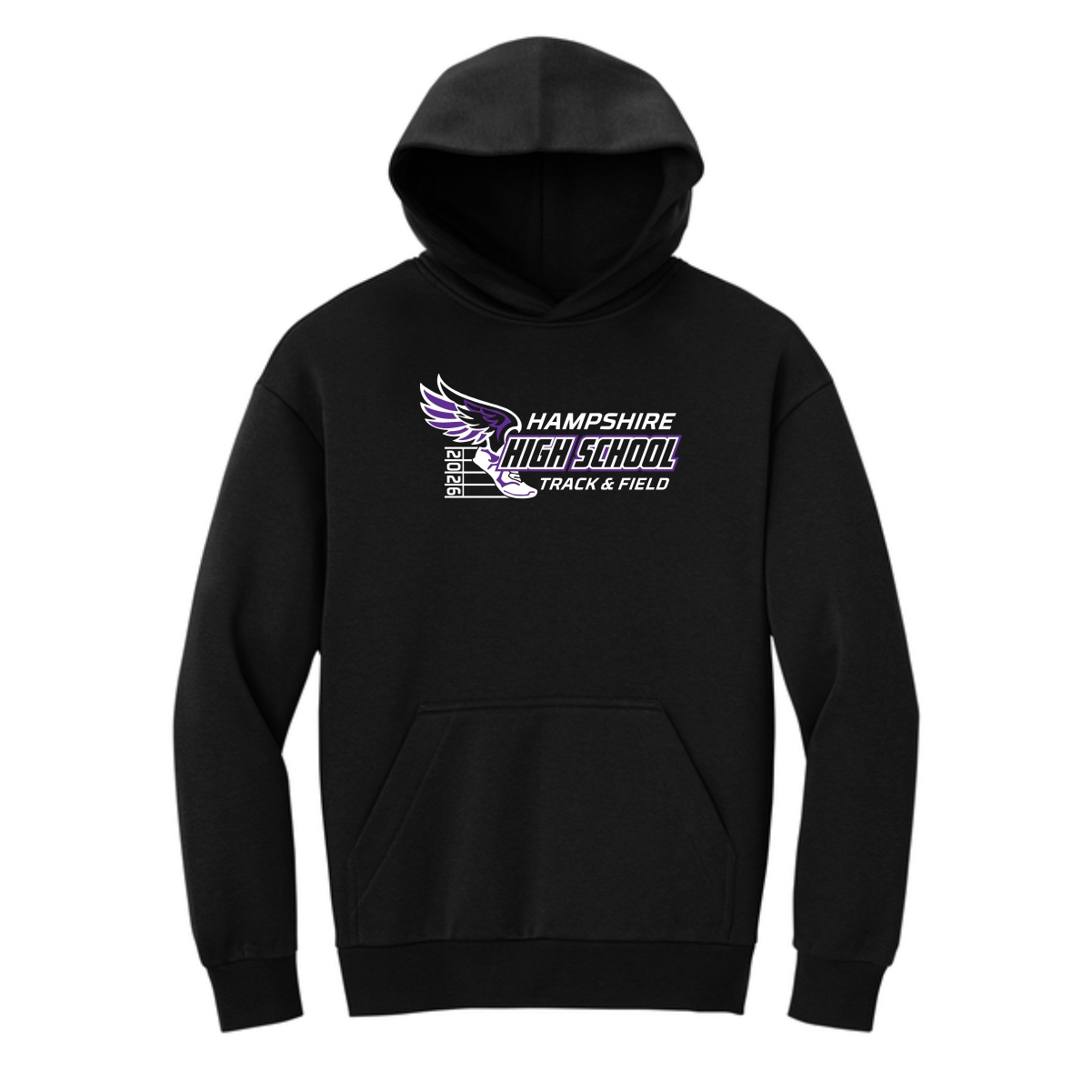 Hampshire Track & Field District Heavyweight Fleece Hoodie (Oversized fit) - Image 2