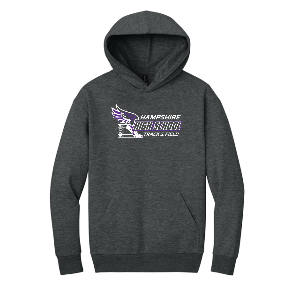 Hampshire Track & Field District Heavyweight Fleece Hoodie (Oversized fit) - Image 3