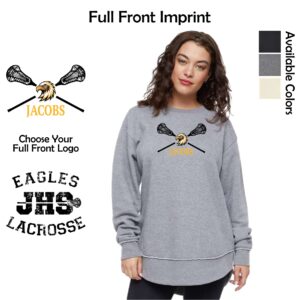 Jacobs HS Lacrosse Ladies Crewneck Sweatshirt