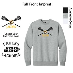 Jacobs HS Lacrosse District Heavyweight Crew (Oversized fit)