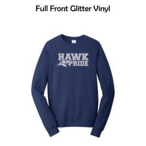Lincoln Prairie Elementary 02 Adult & Youth Crewneck Sweatshirt in Glitter