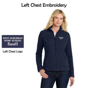WSHSB Embroidered Ladies Ultra Warm Brushed Fleece Jacket