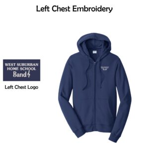 WSHSB Embroidered Full-Zip Hooded Sweatshirt