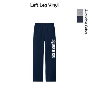 WSHSB Spirit Wear Open-Bottom Sweatpants with Pockets