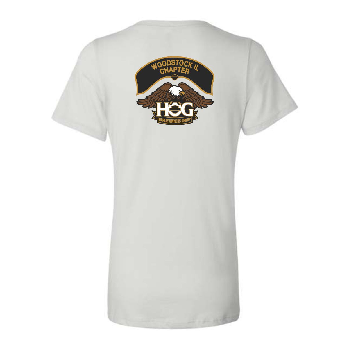 Woodstock HOG Ladies Relaxed Jersey V-Neck Tee - Image 7