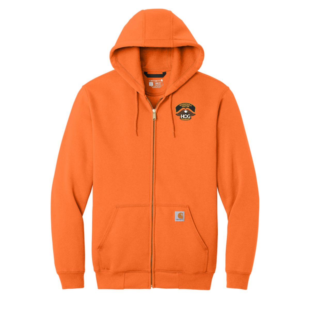 Woodstock HOG Carhartt Midweight Hooded Zip-Front Sweatshirt - Image 6