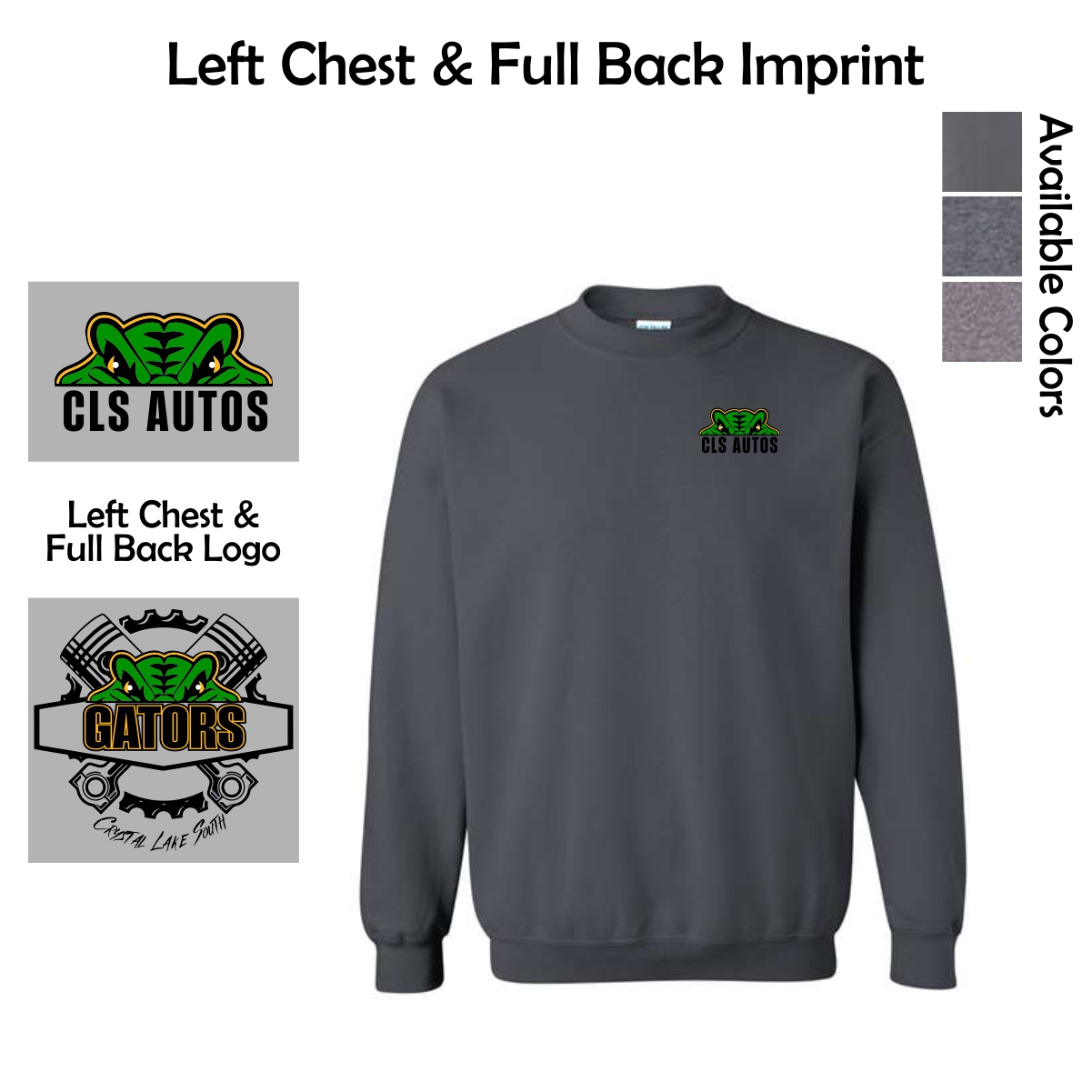 Crystal Lake South HS Autos Crewneck Sweatshirt