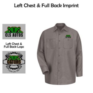 Crystal Lake South HS Autos Long Sleeve Work Shirt