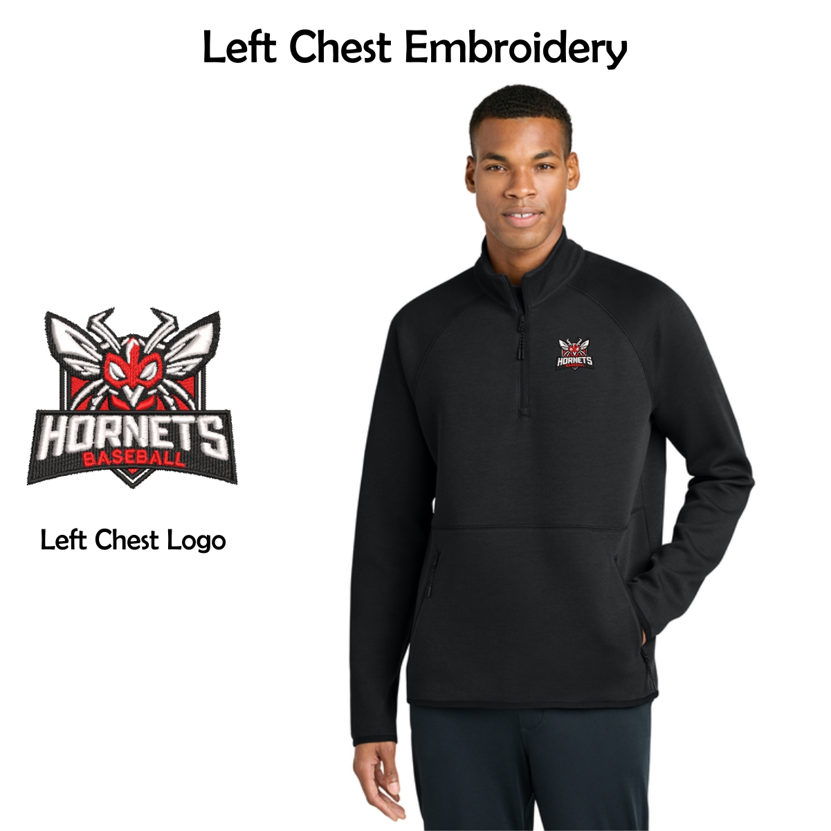 Hornets Baseball Adult 1/4-Zip