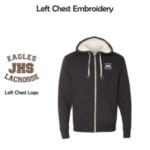Jacobs HS Lacrosse Sherpa-Lined Hooded Sweatshirt