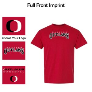 Marengo Outlaws Travel Baseball Youth and Adult T-Shirt