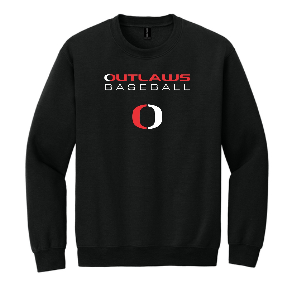 Marengo Outlaws Travel Baseball Adult & Youth Crewneck Sweatshirt - Image 4