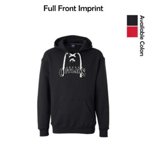 Marengo Outlaws Travel Baseball Adult Sport Lace Hooded Sweatshirt