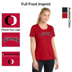 Marengo Outlaws Travel Baseball Ladies Performance Tee