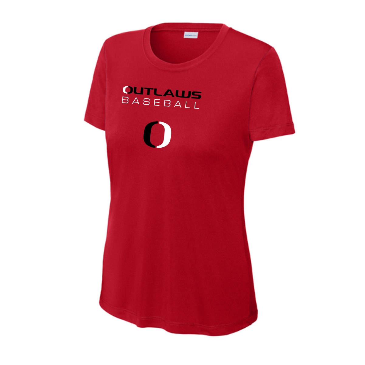 Marengo Outlaws Travel Baseball Ladies Performance Tee - Image 4
