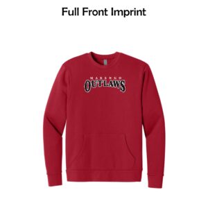 Marengo Outlaws Travel Baseball Adult Next Level Pocket Sweatshirt