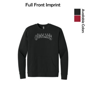 Marengo Outlaws Travel Baseball Adult Next Level Pocket Sweatshirt