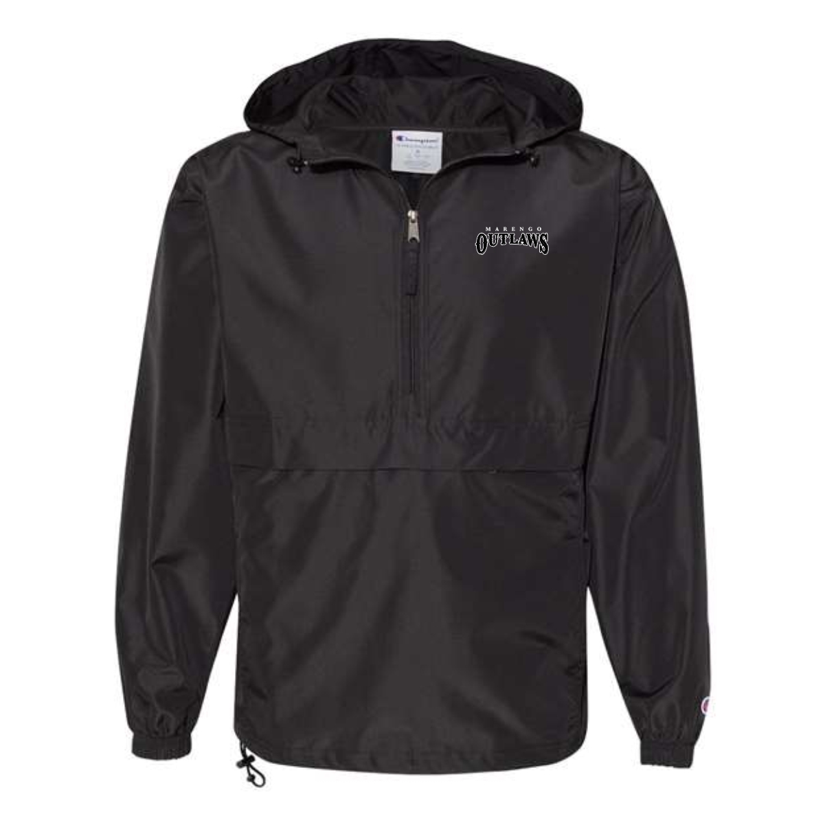 Marengo Outlaws Travel Baseball Adult Packable Anorak Jacket - Image 2