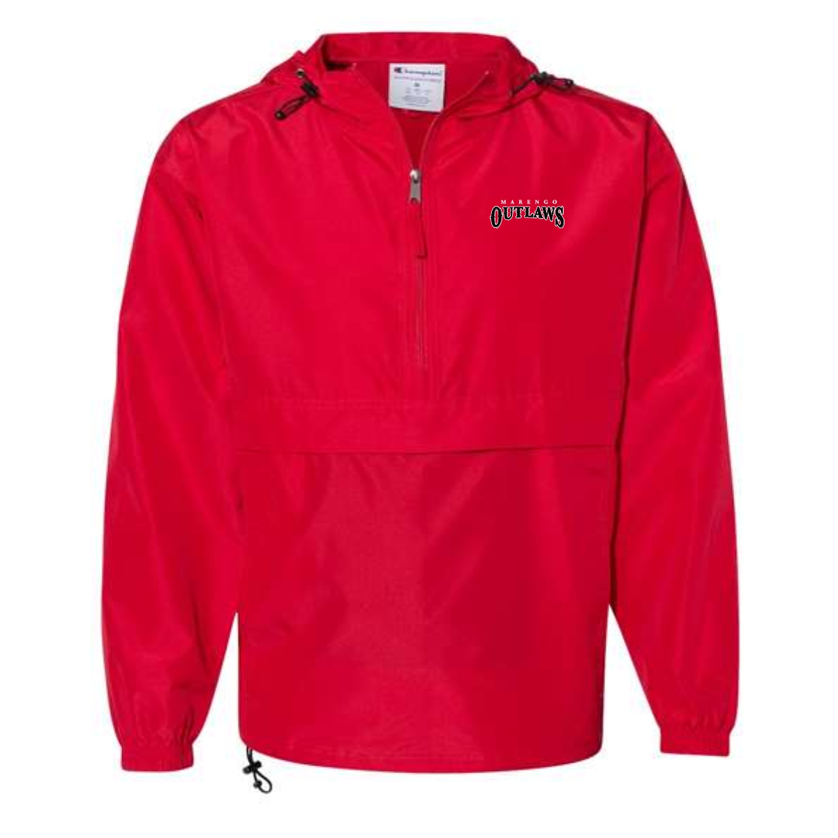 Marengo Outlaws Travel Baseball Adult Packable Anorak Jacket - Image 2