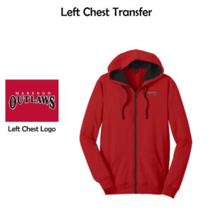 Marengo Outlaws Travel Baseball Adult District Full-Zip Hoodie