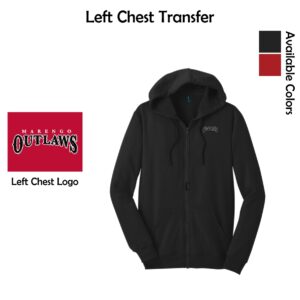 Marengo Outlaws Travel Baseball Adult District Full-Zip Hoodie