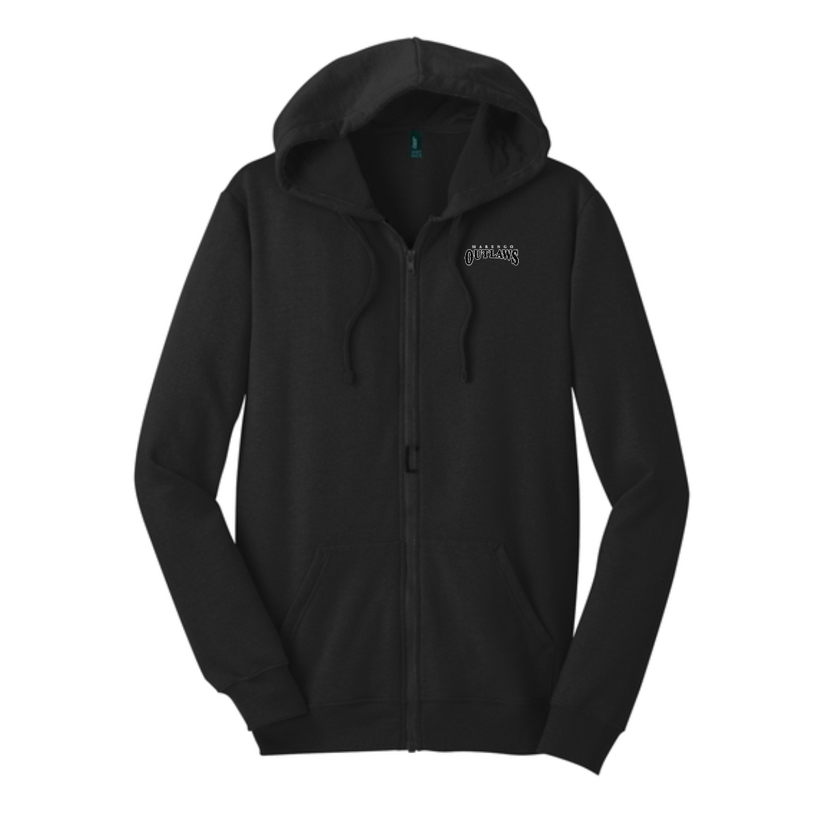 Marengo Outlaws Travel Baseball Adult District Full-Zip Hoodie - Image 2