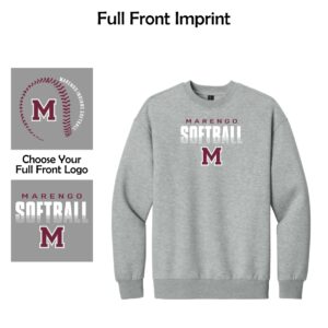 Marengo Softball 01 Adult District Heavyweight Fleece Crew (Oversized fit)