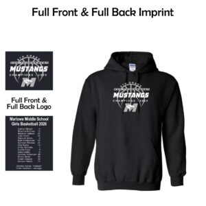 Marlowe Girls Basketball 01 Champions Adult & Youth Hooded Sweatshirt