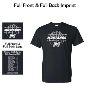 Marlowe Girls Basketball 01 Champions Adult & Youth T-Shirt